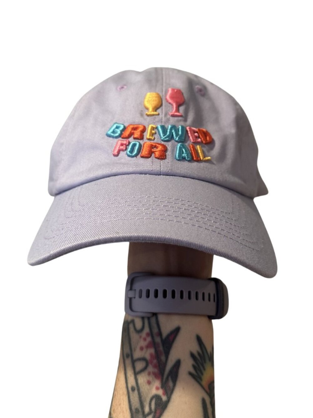 New Belgium Beer Purple Rainbow Dad Baseball Cap